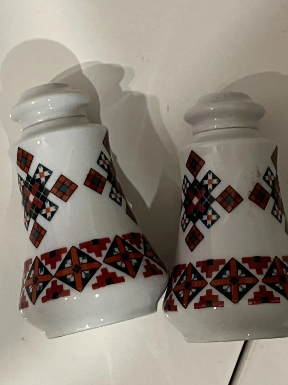 Ukrainian Art Marusha Salt Pepper Shakers